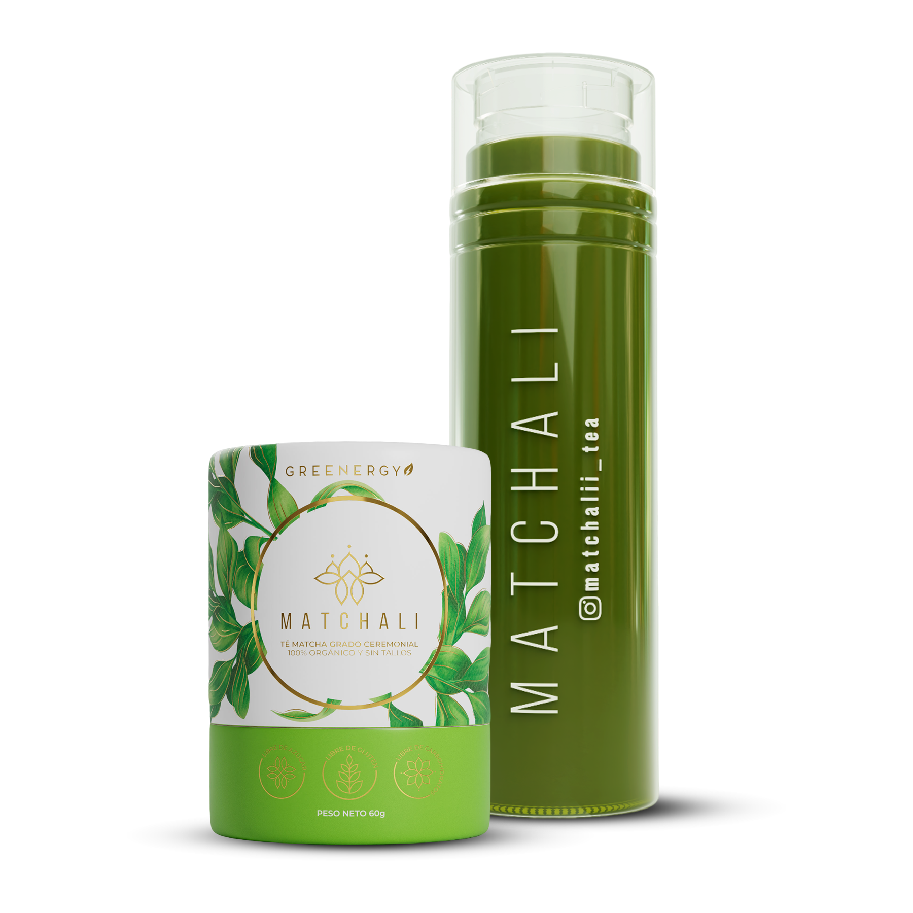 KIT TÉ MATCHA X1 + TERMO MATCHALI - MATCHALI Colombia